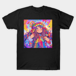 Kawaii Hippie Girl T-Shirt